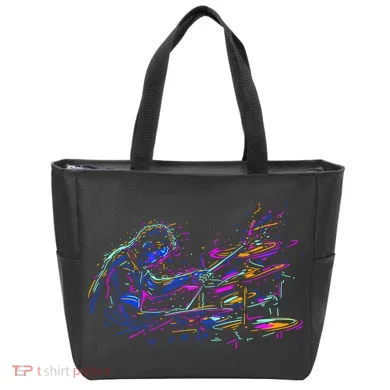 Drummer Abstract Tote Bag
