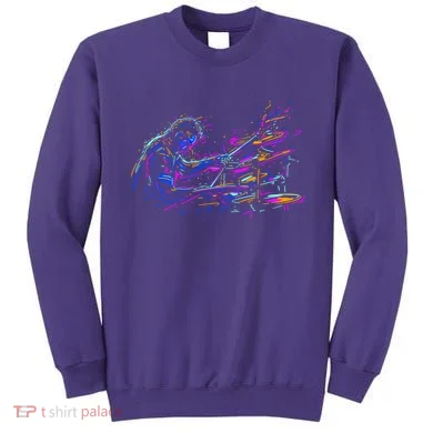Drummer Abstract Sweatshirt
