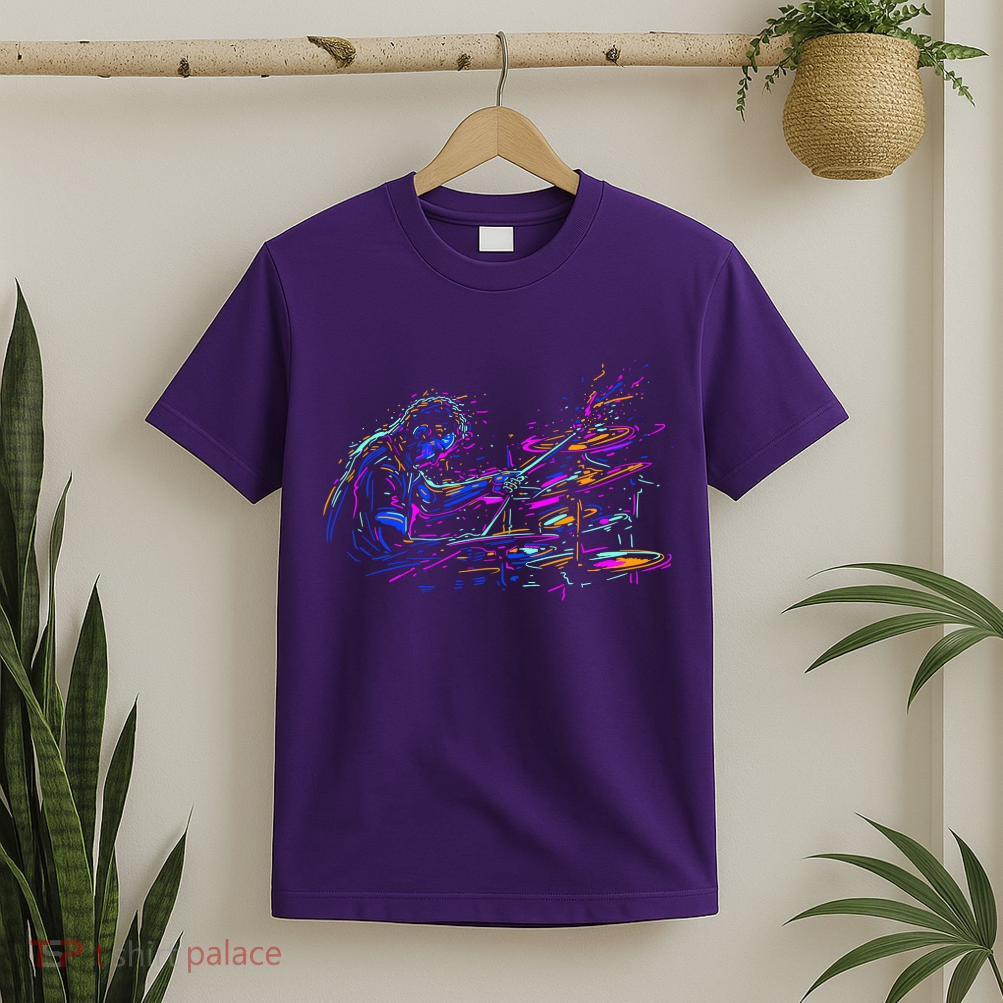 Drummer Abstract T-Shirt