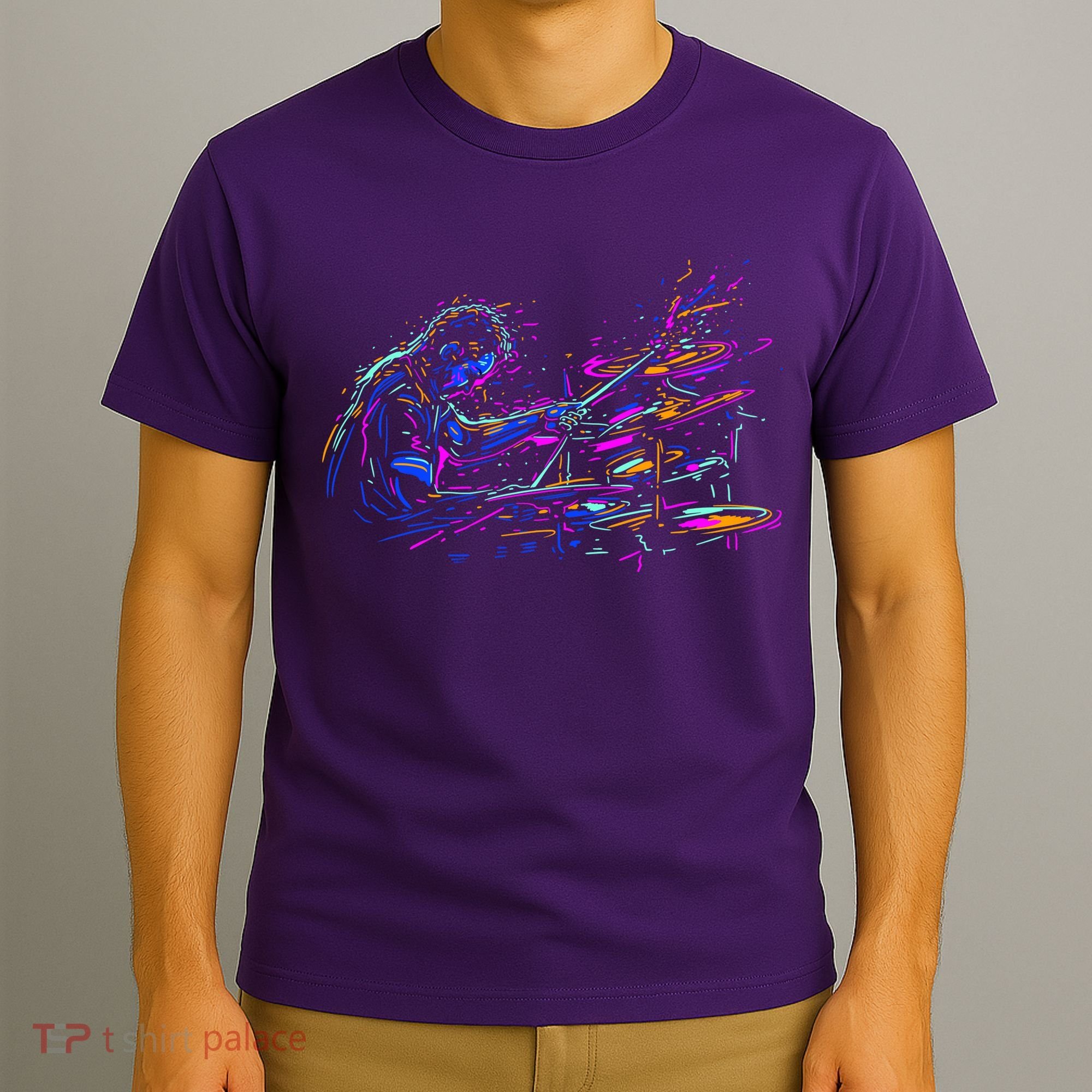Drummer Abstract T-Shirt