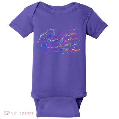 Drummer Abstract Baby Bodysuit