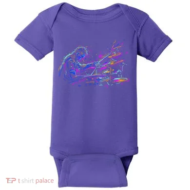 Drummer Abstract Baby Bodysuit