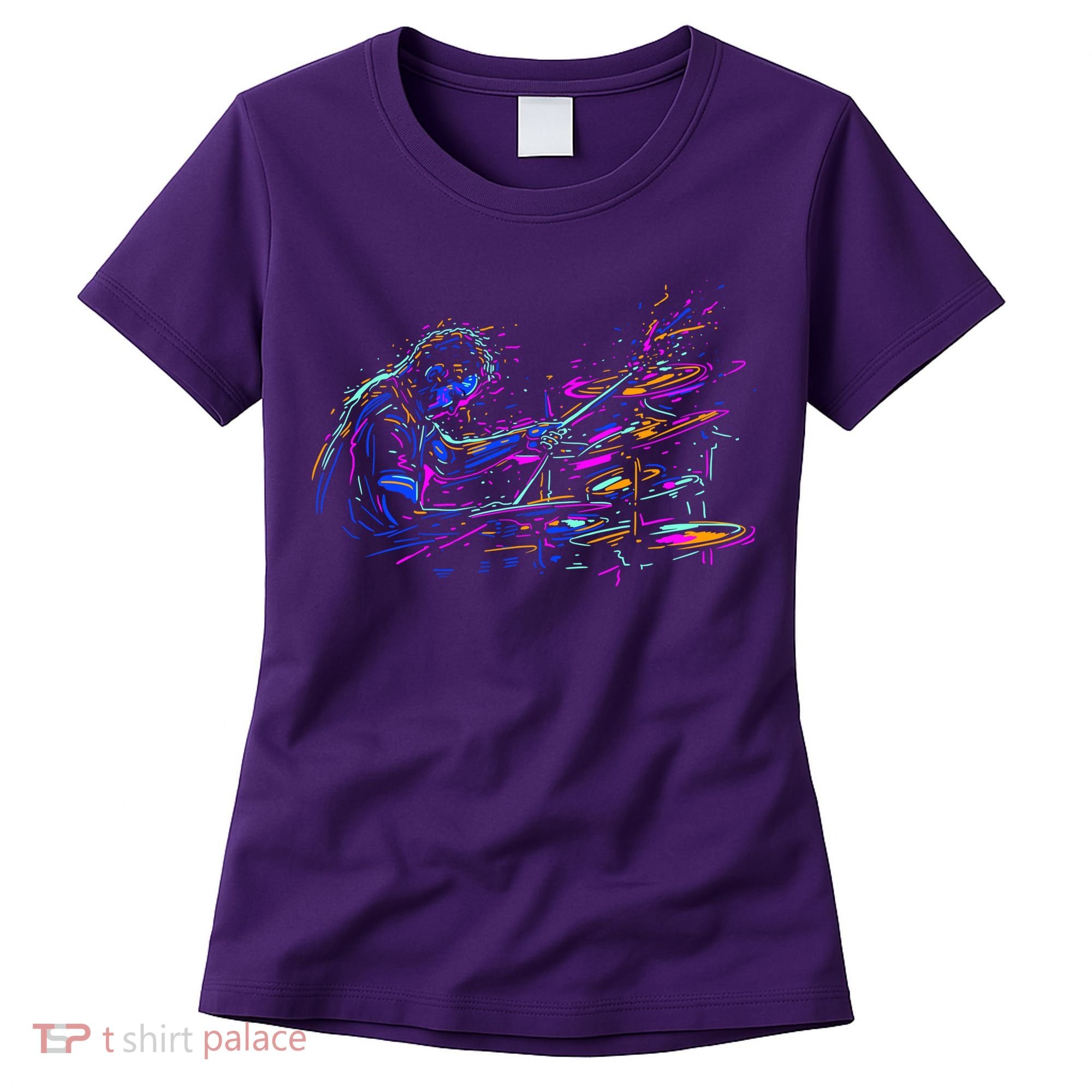 Drummer Abstract Women's T-Shirt