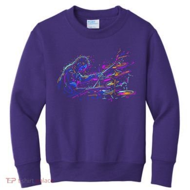 Drummer Abstract Kids Sweatshirt