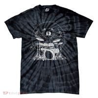 Drummer Playing Rock Band Illustration Tie-Dye T-Shirt thumb 0