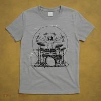 Drummer Playing Rock Band Illustration T-Shirt thumb 5