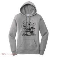 Drummer Playing Rock Band Illustration Women's Hoodie thumb 0