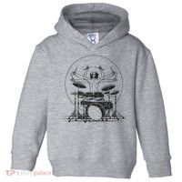 Drummer Playing Rock Band Illustration Toddler Hoodie thumb 0