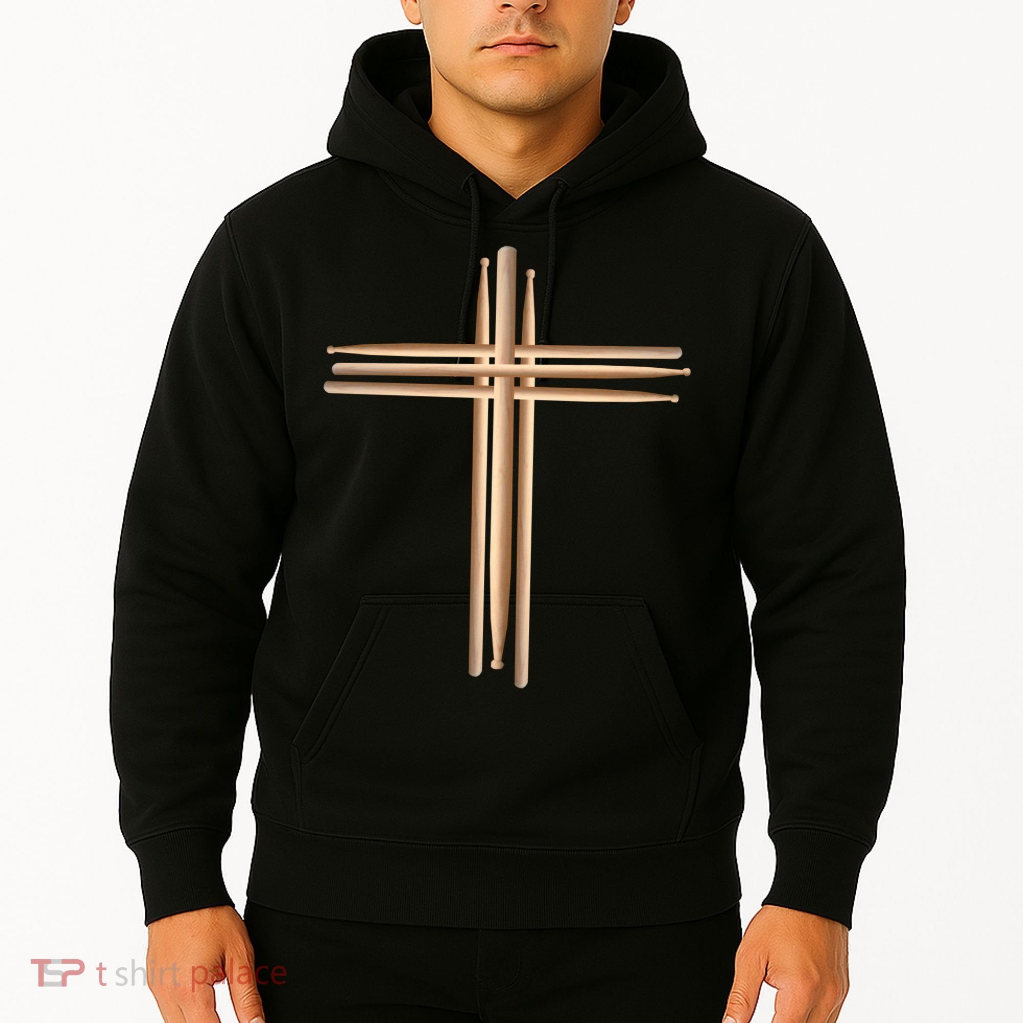 Drumsticks Cross Hoodie