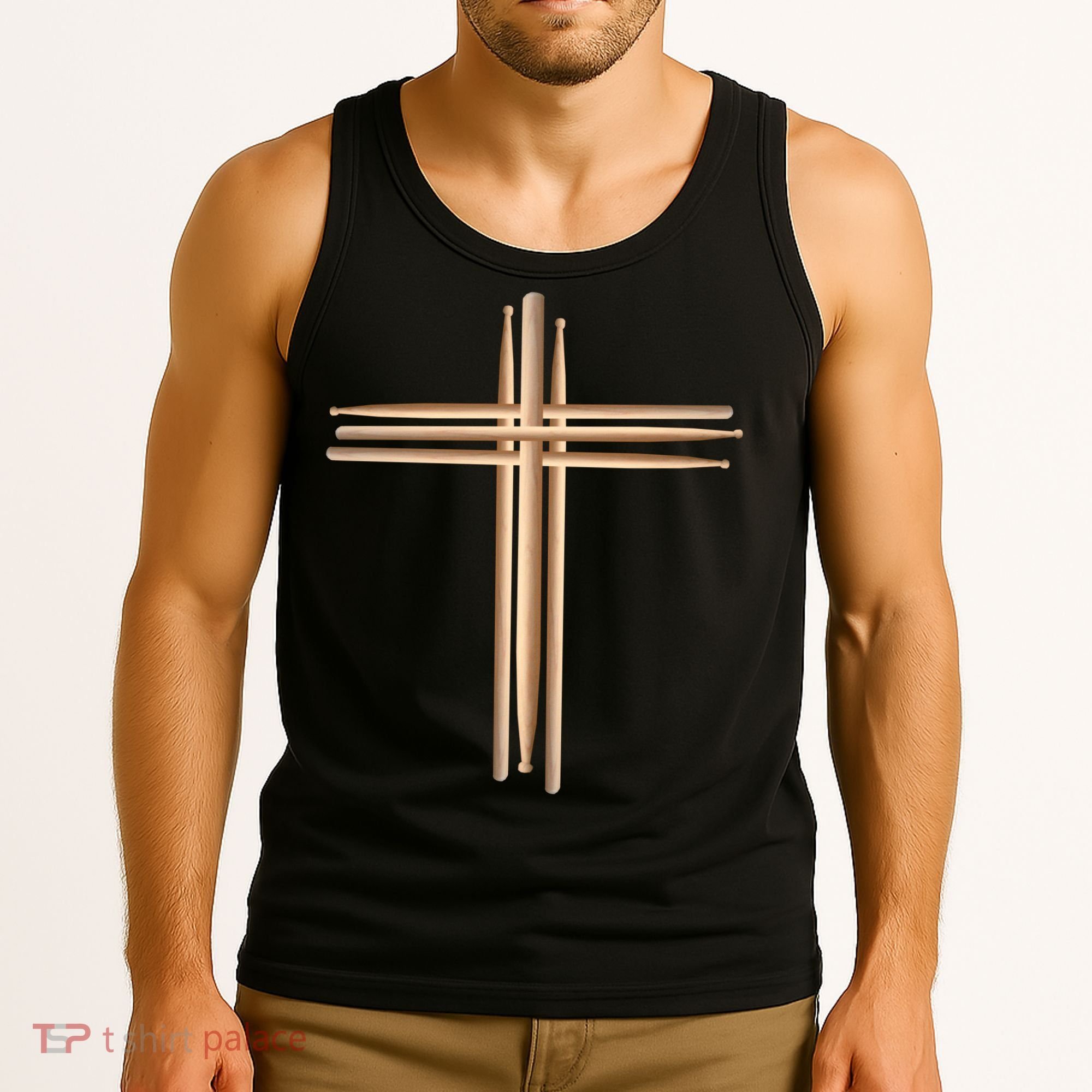 Drumsticks Cross Tank Top