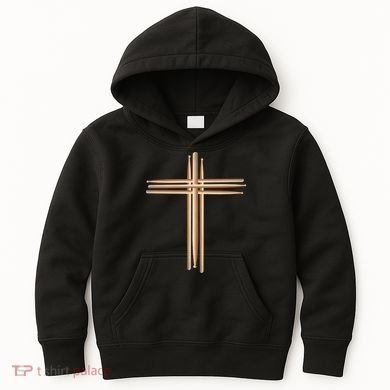 Drumsticks Cross Kids Hoodie