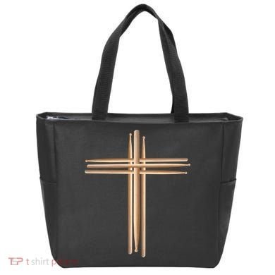 Drumsticks Cross Tote Bag