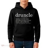 Druncle Another Term For Uncle Usually Lit Kids Hoodie thumb 4