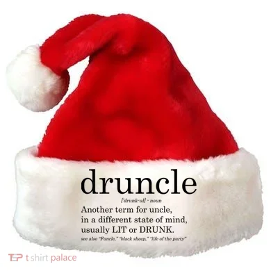 Druncle Another Term For Uncle Usually Lit Santa Hat