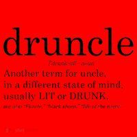 Druncle Another Term For Uncle Usually Lit Santa Hat thumb 1