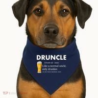 Druncle Funny Uncle Definition See Also Funcle USA-Made Doggie Bandana thumb 1