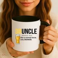 Druncle Like a Normal Uncle Only Drunker Coffee Mug thumb 3