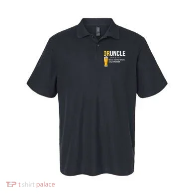 Druncle Like a Normal Uncle Only Drunker Polo
