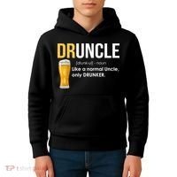 Druncle Like a Normal Uncle Only Drunker Kids Hoodie thumb 4