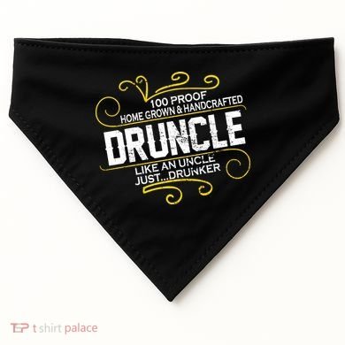 Druncle Like A Uncle Just Drunker USA-Made Doggie Bandana