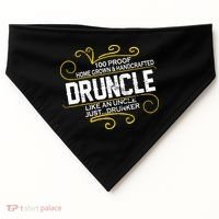 Druncle Like A Uncle Just Drunker USA-Made Doggie Bandana thumb 0