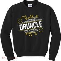 Druncle Like A Uncle Just Drunker Kids Sweatshirt thumb 0