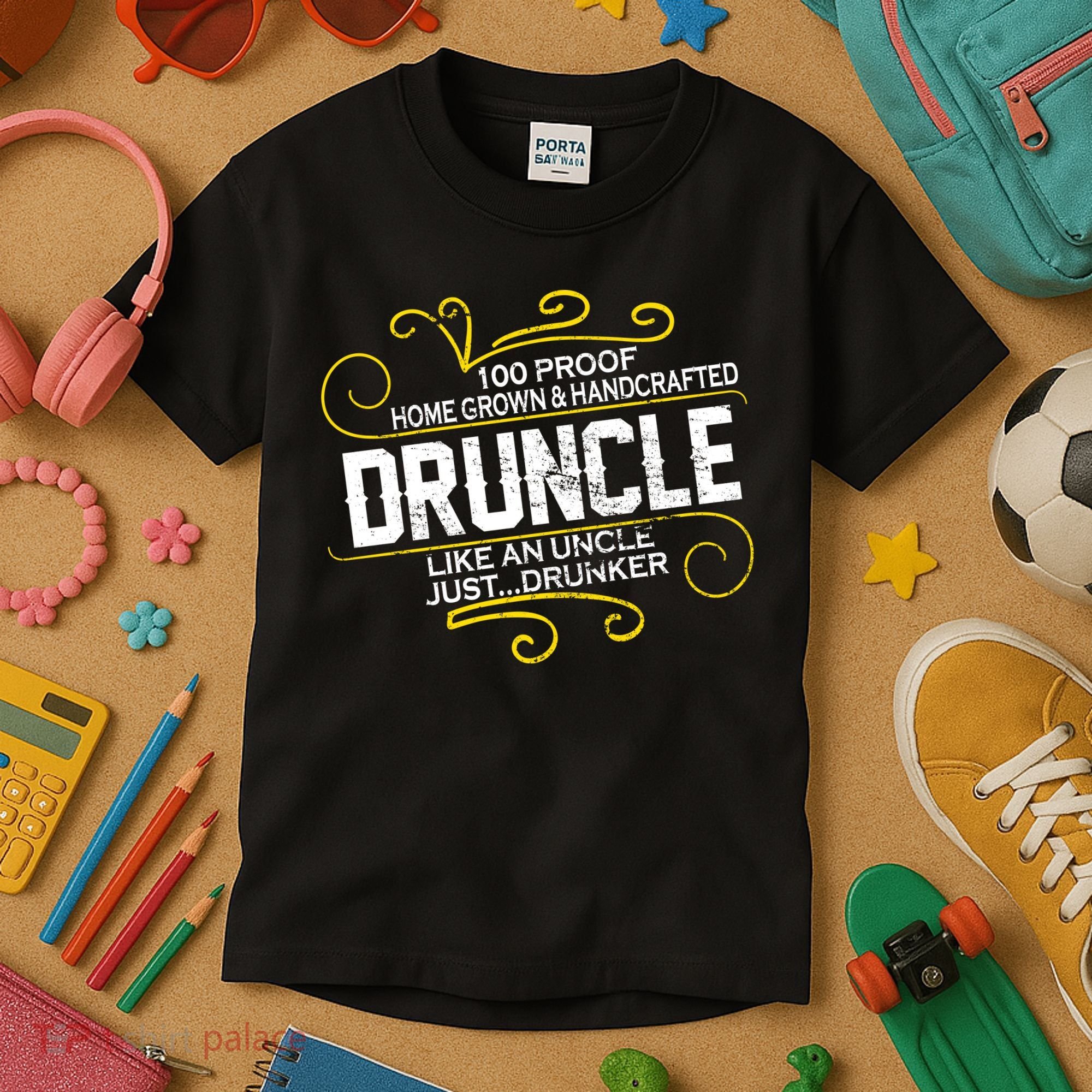 Druncle Like A Uncle Just Drunker Kids T-Shirt