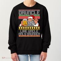 Druncle Like Uncle Only Drunker Ugly Christmas Women's Sweatshirt thumb 0