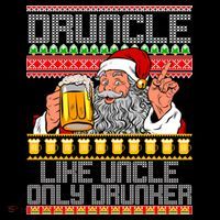 Druncle Like Uncle Only Drunker Ugly Christmas Bucket Hat thumb 4