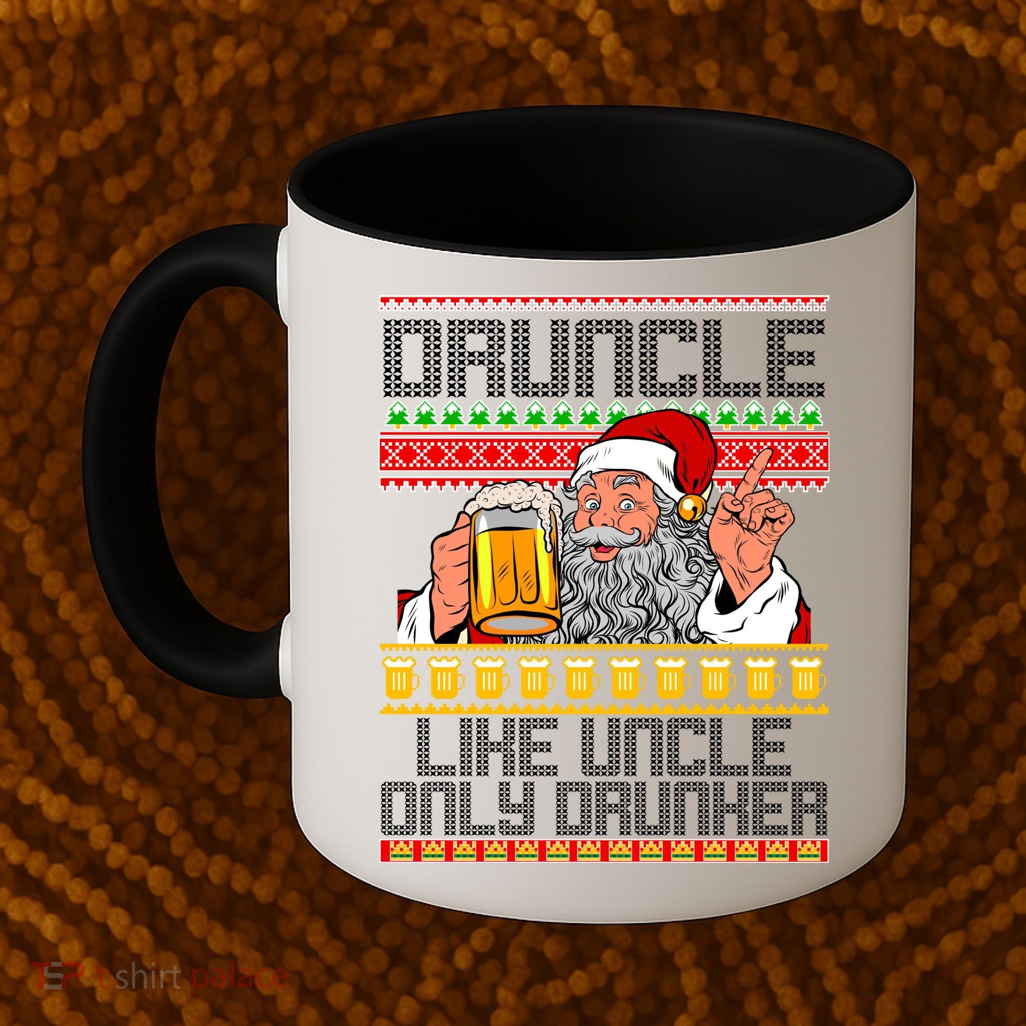 Druncle Like Uncle Only Drunker Ugly Christmas Coffee Mug