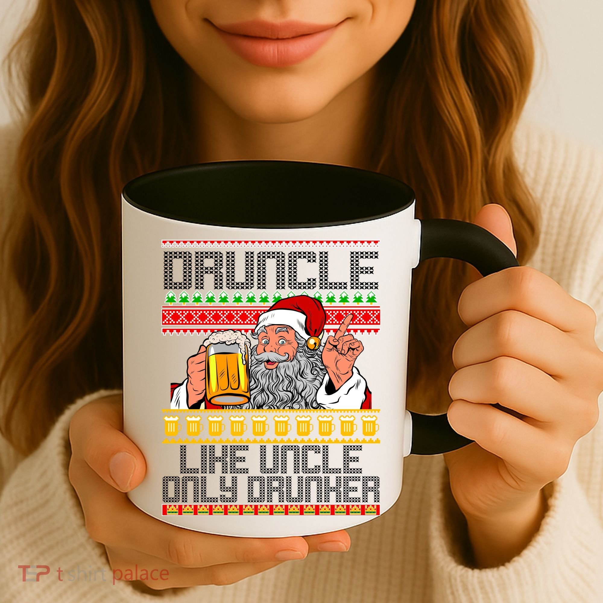 Druncle Like Uncle Only Drunker Ugly Christmas Coffee Mug