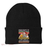 Druncle Like Uncle Only Drunker Ugly Christmas Beanie thumb 0