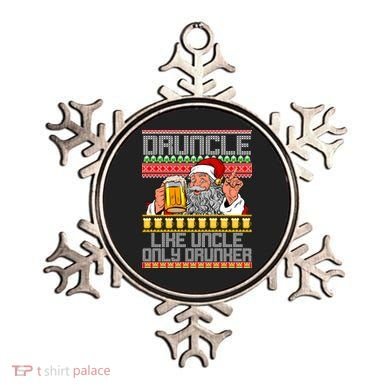 Druncle Like Uncle Only Drunker Ugly Christmas Ornament