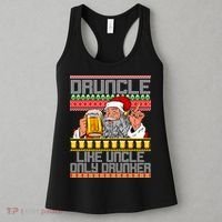 Druncle Like Uncle Only Drunker Ugly Christmas Women's Tank Top thumb 3