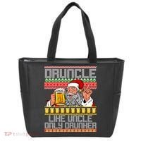 Druncle Like Uncle Only Drunker Ugly Christmas Tote Bag thumb 0