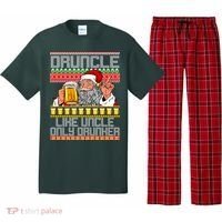 Druncle Like Uncle Only Drunker Ugly Christmas Pajama Set thumb 0