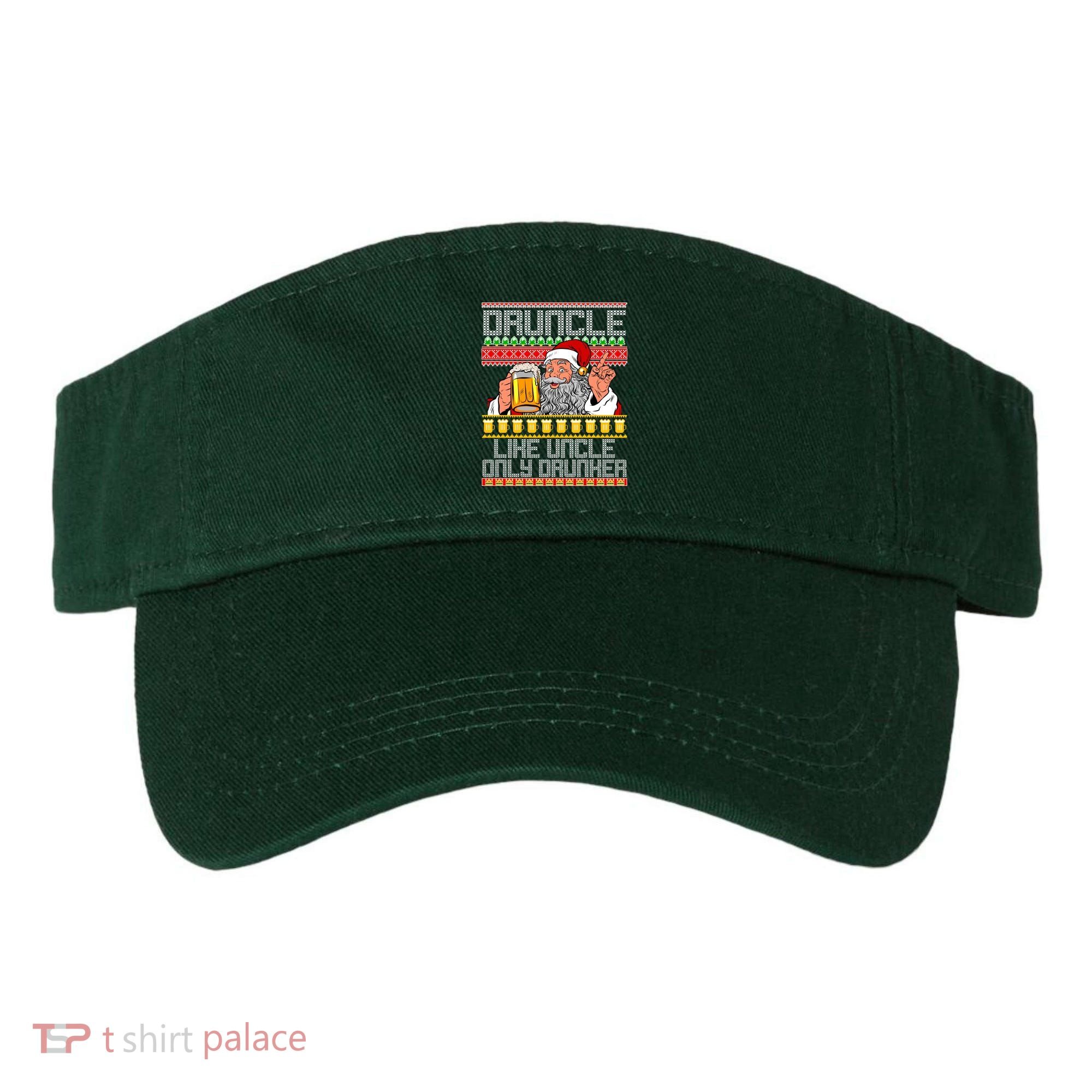 Druncle Like Uncle Only Drunker Ugly Christmas Visor