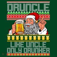 Druncle Like Uncle Only Drunker Ugly Christmas Visor thumb 3