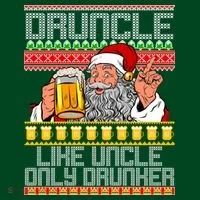 Druncle Like Uncle Only Drunker Ugly Christmas Women's T-Shirt thumb 6