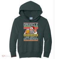 Druncle Like Uncle Only Drunker Ugly Christmas Kids Hoodie thumb 0