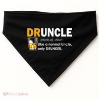 Druncle Normal Uncle Only Drunker Whiskey USA-Made Doggie Bandana thumb 0