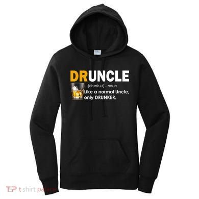 Druncle Normal Uncle Only Drunker Whiskey Women's Hoodie