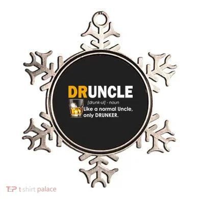 Druncle Normal Uncle Only Drunker Whiskey Ornament