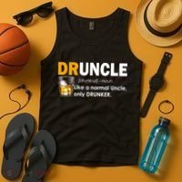 Druncle Normal Uncle Only Drunker Whiskey Tank Top thumb 4
