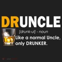 Druncle Normal Uncle Only Drunker Whiskey Golf Towel thumb 3