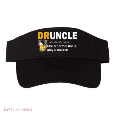 Druncle Normal Uncle Only Drunker Whiskey Visor