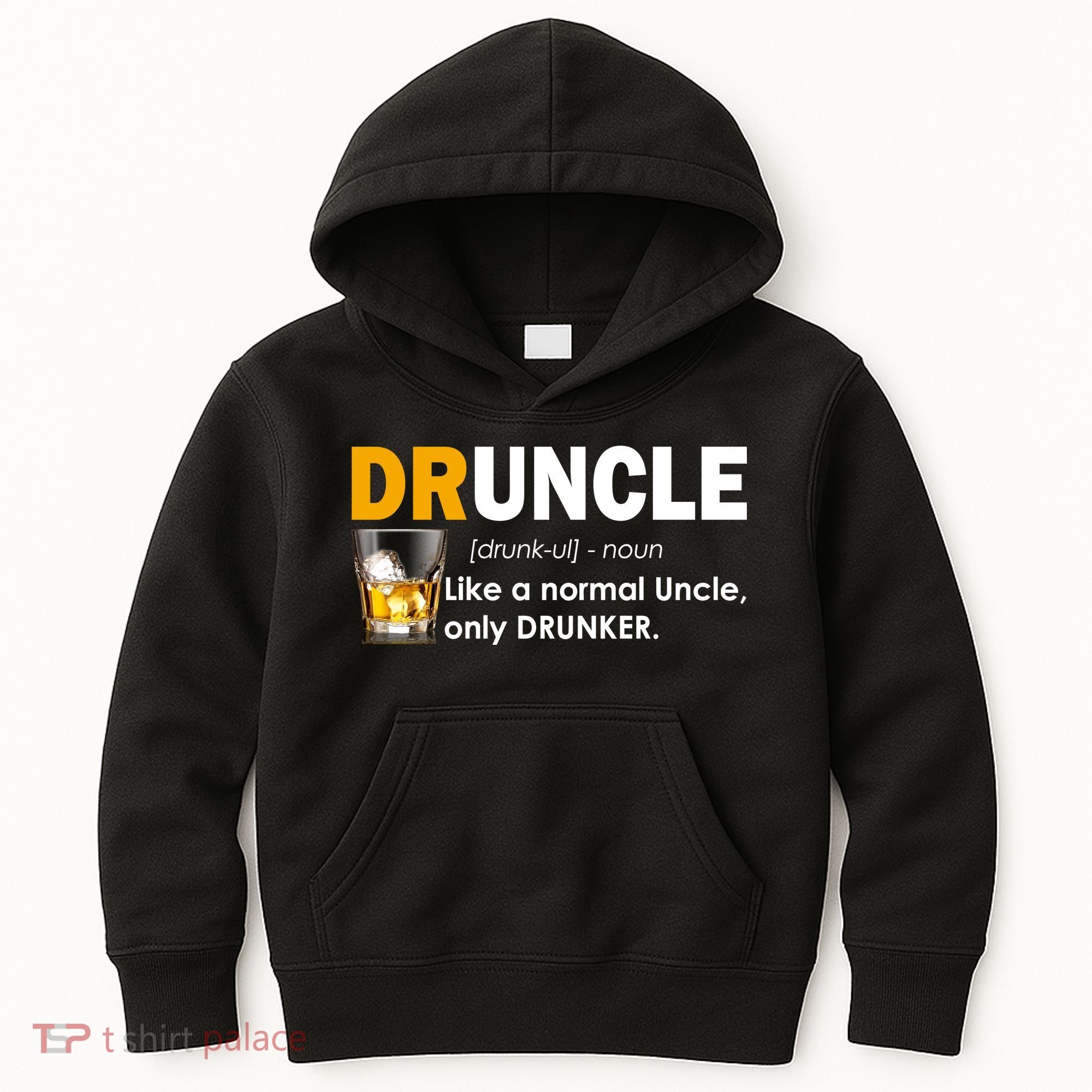 Druncle Normal Uncle Only Drunker Whiskey Kids Hoodie
