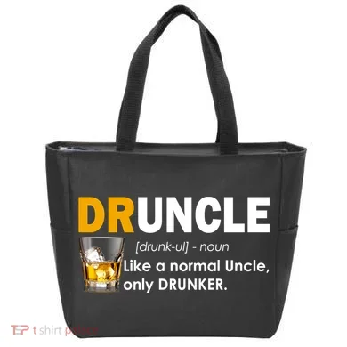 Druncle Normal Uncle Only Drunker Whiskey Tote Bag
