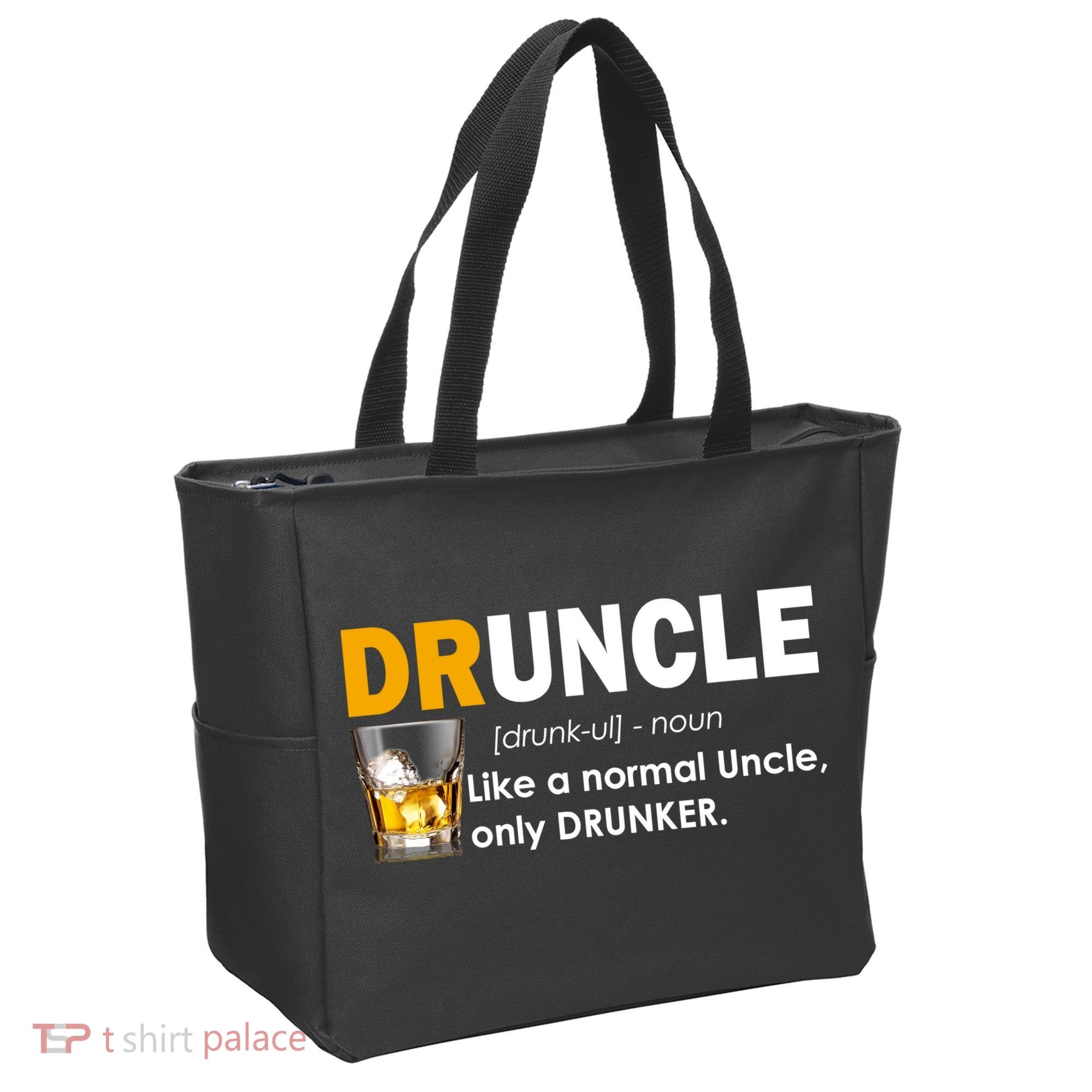 Druncle Normal Uncle Only Drunker Whiskey Bag