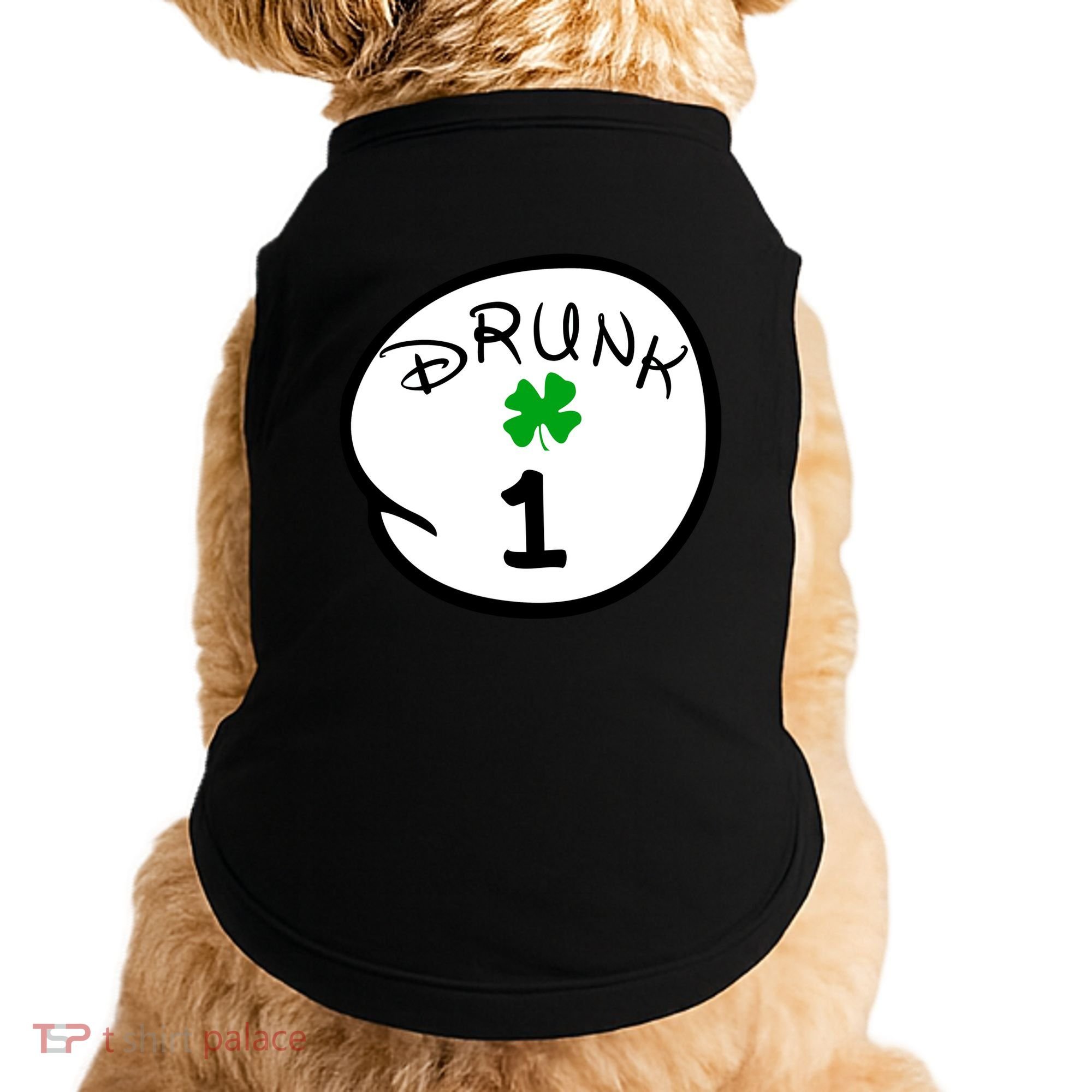 Drunk 1 2 3 4 5 Clover Personalized St Patrick's Day Doggie Tank